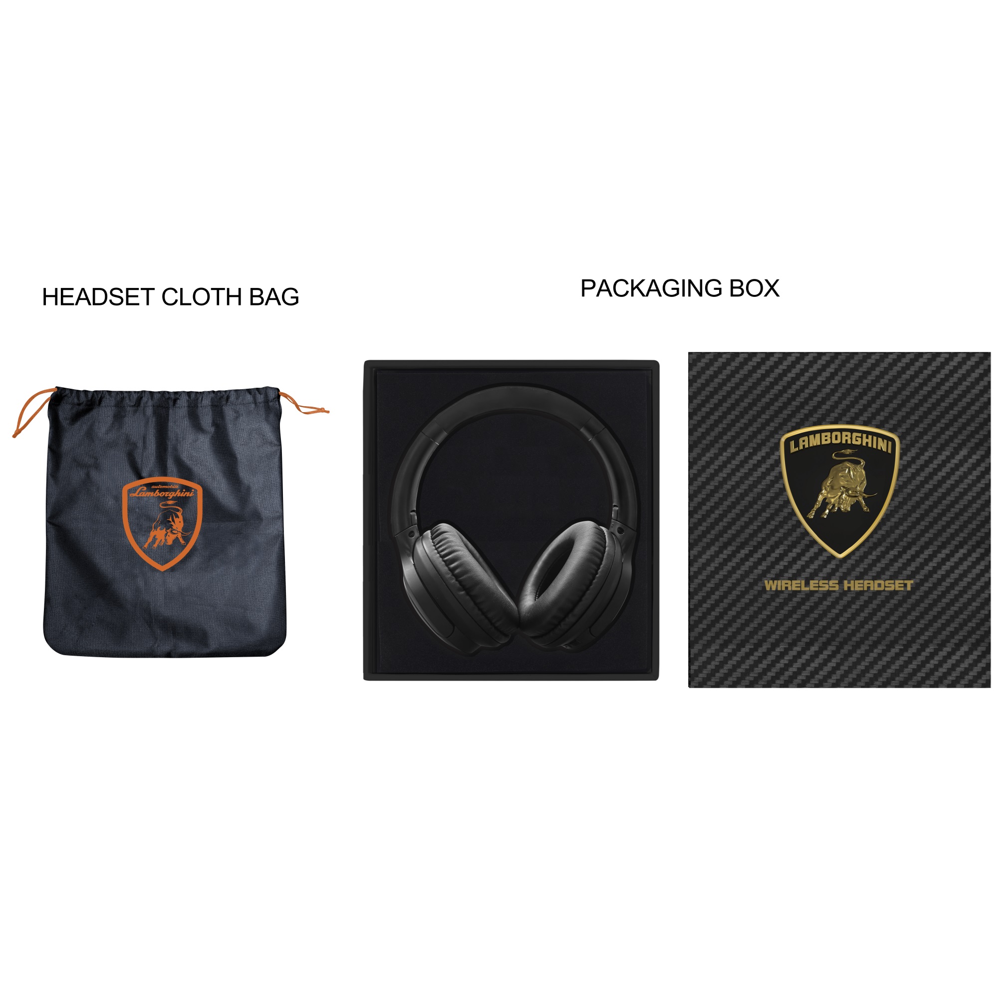 AUDÍFONOS LAMBORGHINI IN-EAR HEADSET INALÁMBRICO HURACAN NOCTIS LAMBO BLUETOOTH - 3
