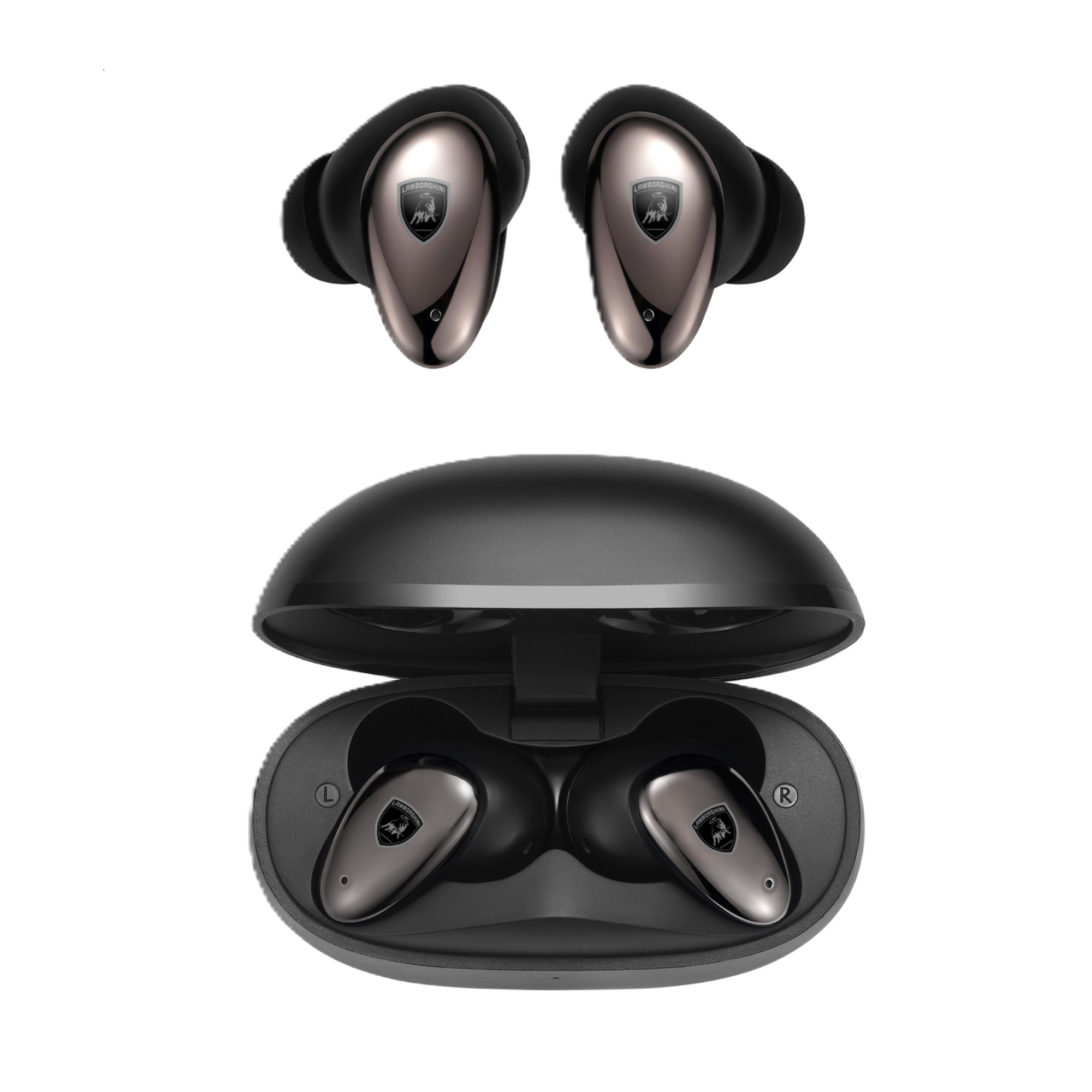 AUDÍFONOS LAMBORGHINI IN-EAR HURACAN 300 LAMBO BUD BLUETOOTH NEGRO - 1
