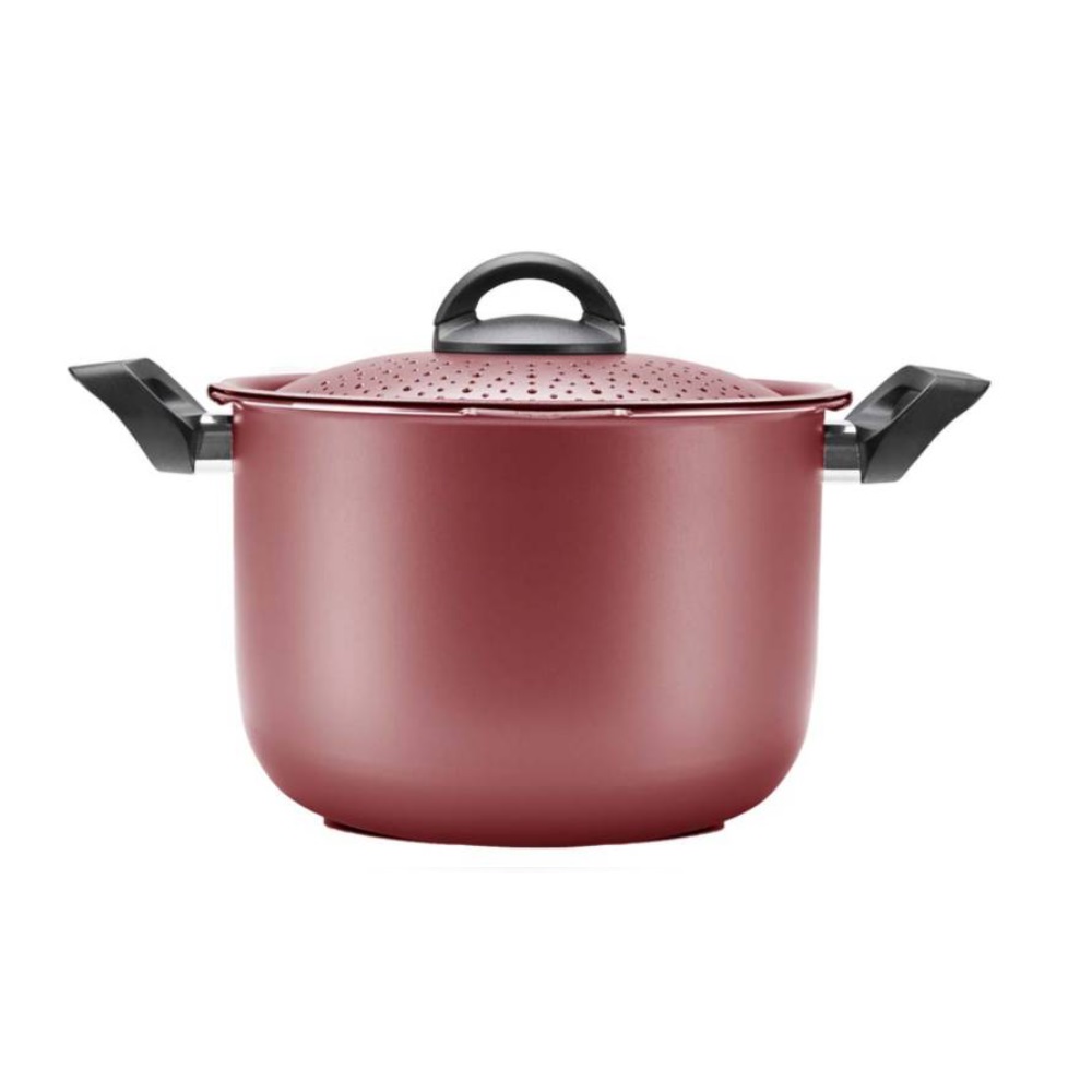 OLLA PARA SPAGUETTI 22CM 5.7L BRINOX ESPECIARIAS ROJO - 1