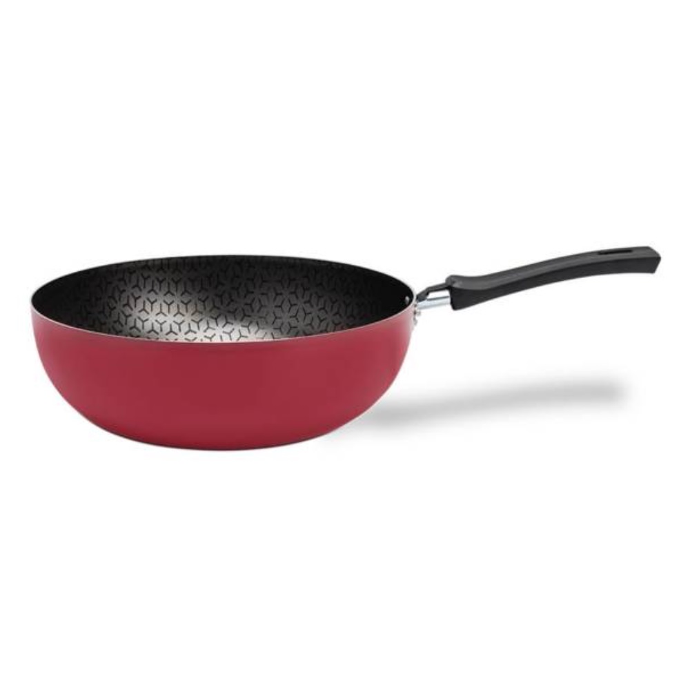 WOK 28CM 4.1L BRINOX ANIS ROJO - 1