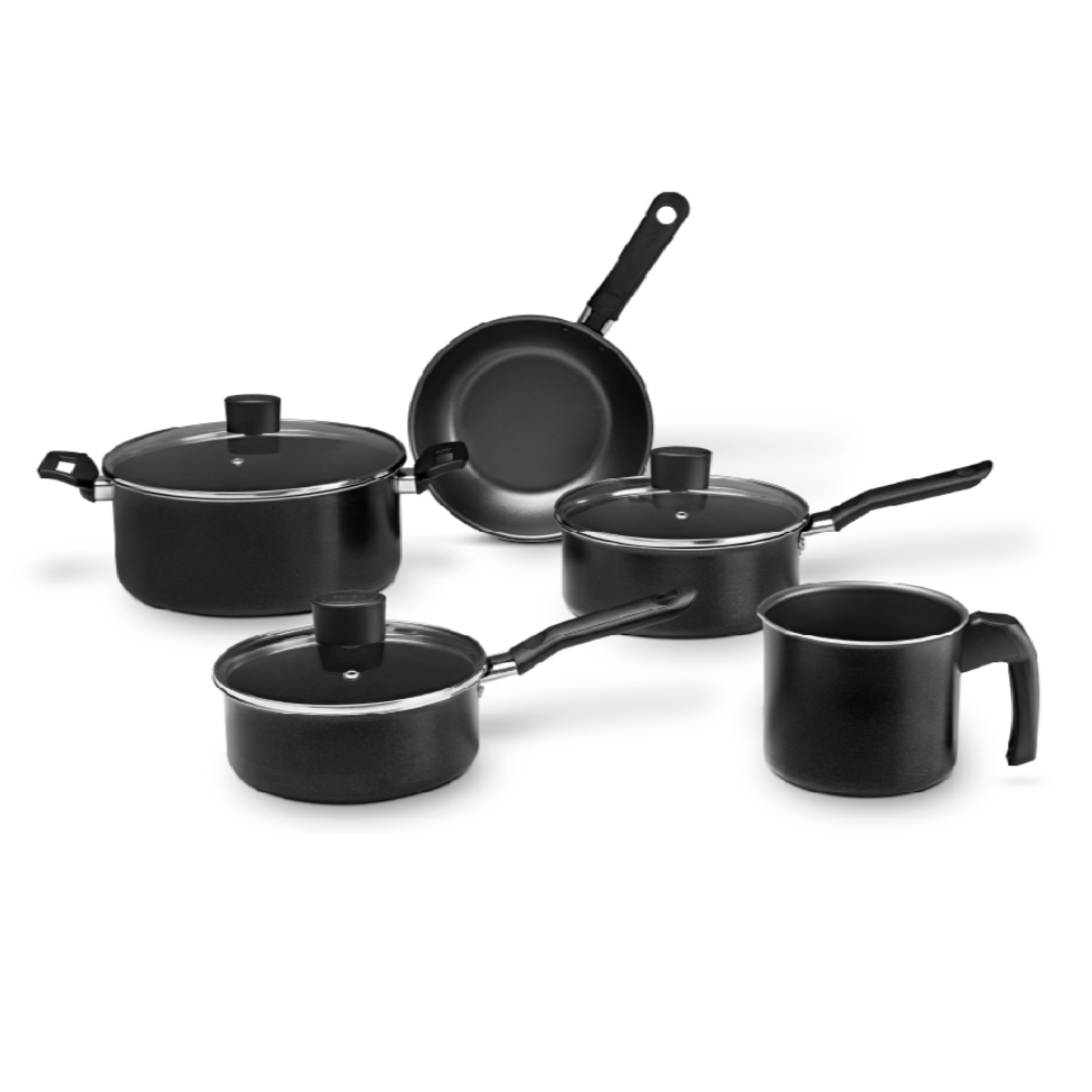 JUEGO DE OLLAS 8 PIEZAS BRINOX EBONY NEGRO - 1