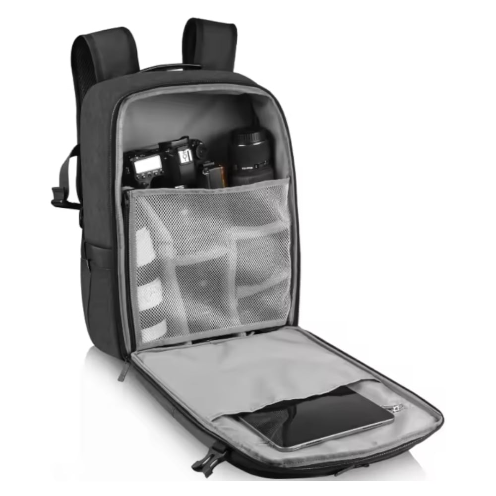 MOCHILA CON PANEL SOLAR PULUZ 5018 FOTOGRAFICA DSLR CAMARA DOBLE USB - 5