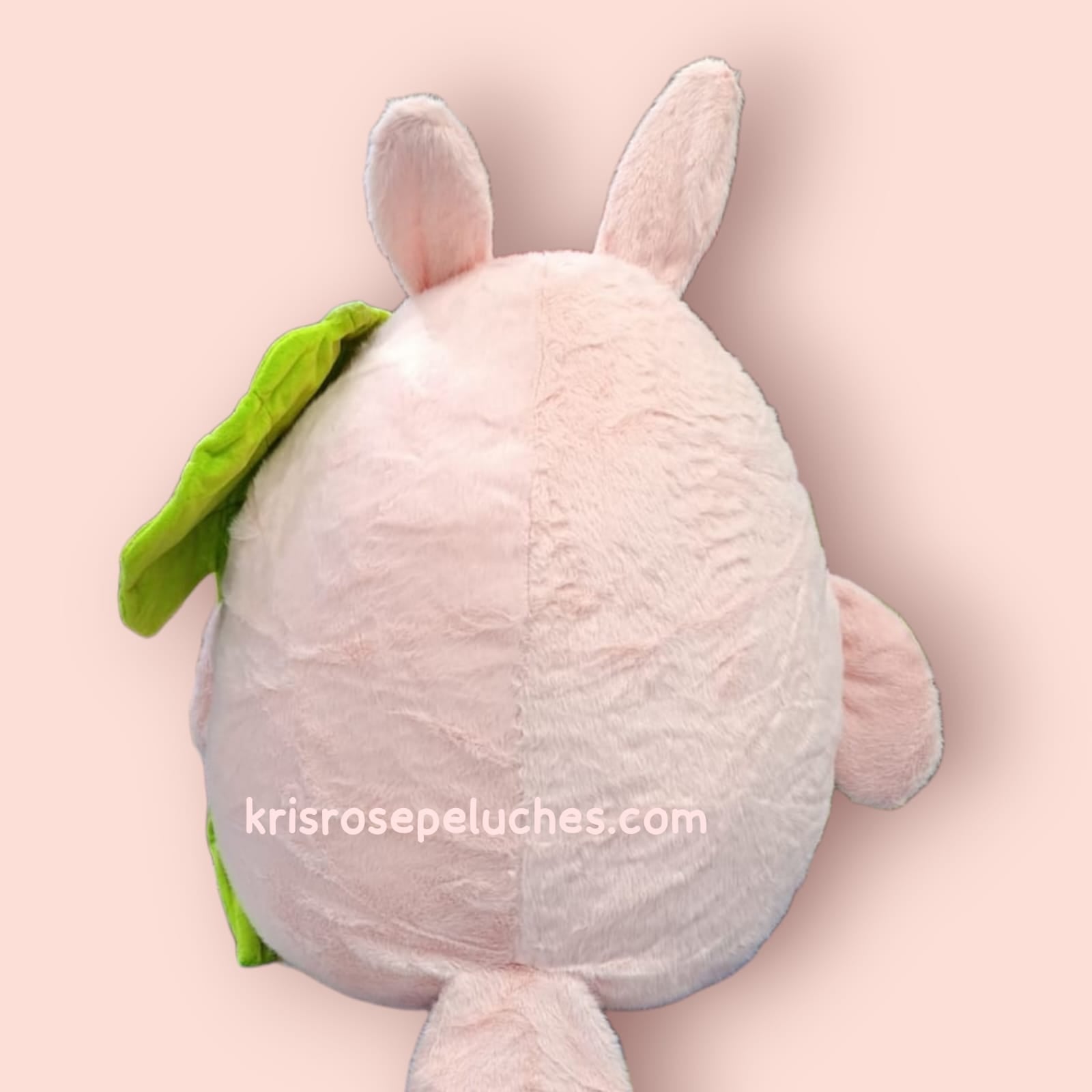PELUCHE TOTORO ROSA CON HOJA 55CM - 3