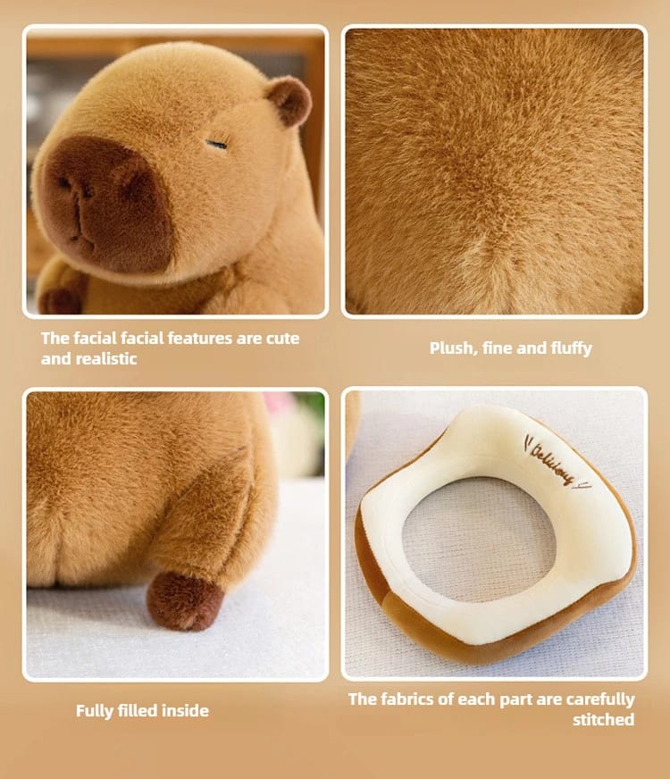 PELUCHE CAPIBARA PAN DE MOLDE 60CM - 3