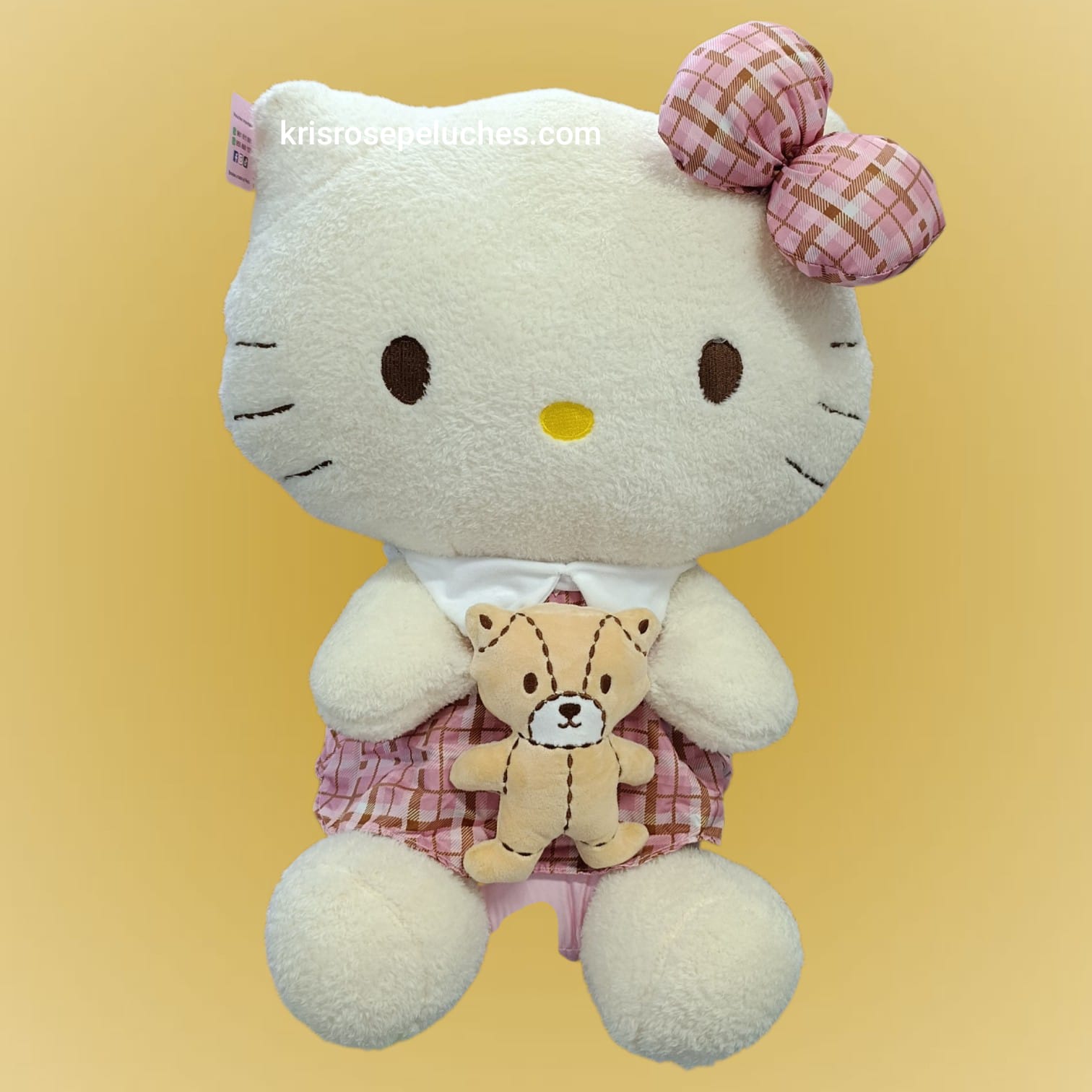 PELUCHE HELLO KITTY CON MOSTRITO 52CM - 1