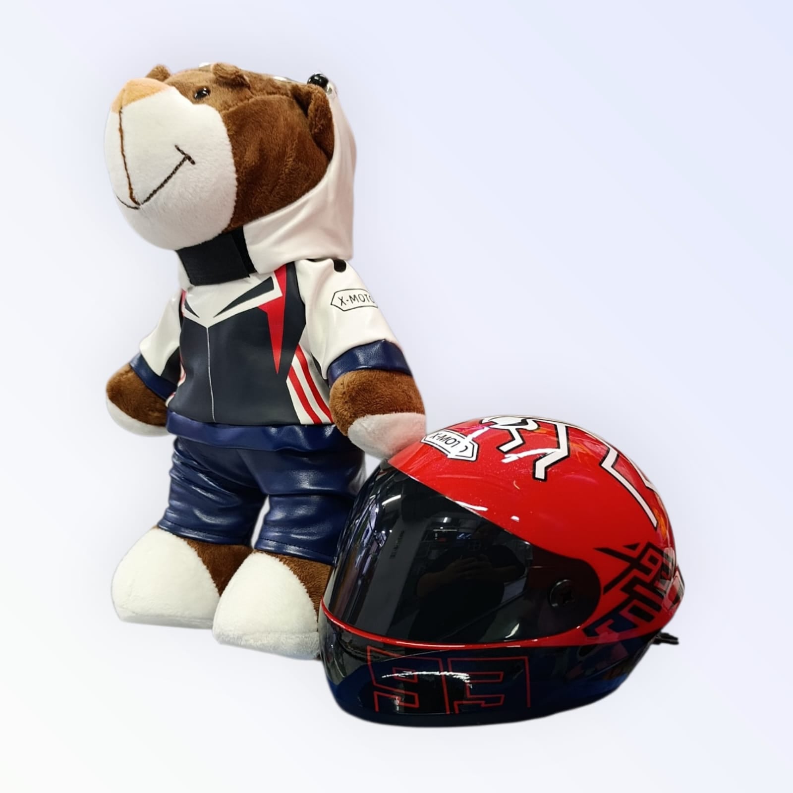 PELUCHE OSO MOTOCICLISTA + CASCO - 4