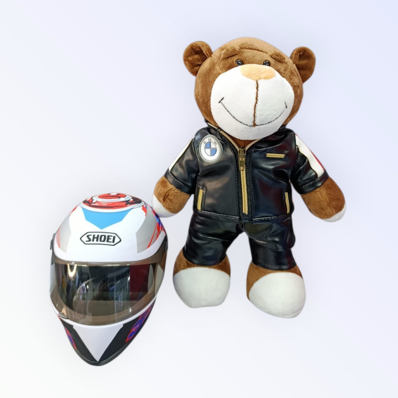 PELUCHE OSO MOTOCICLISTA CON CASCO - 3
