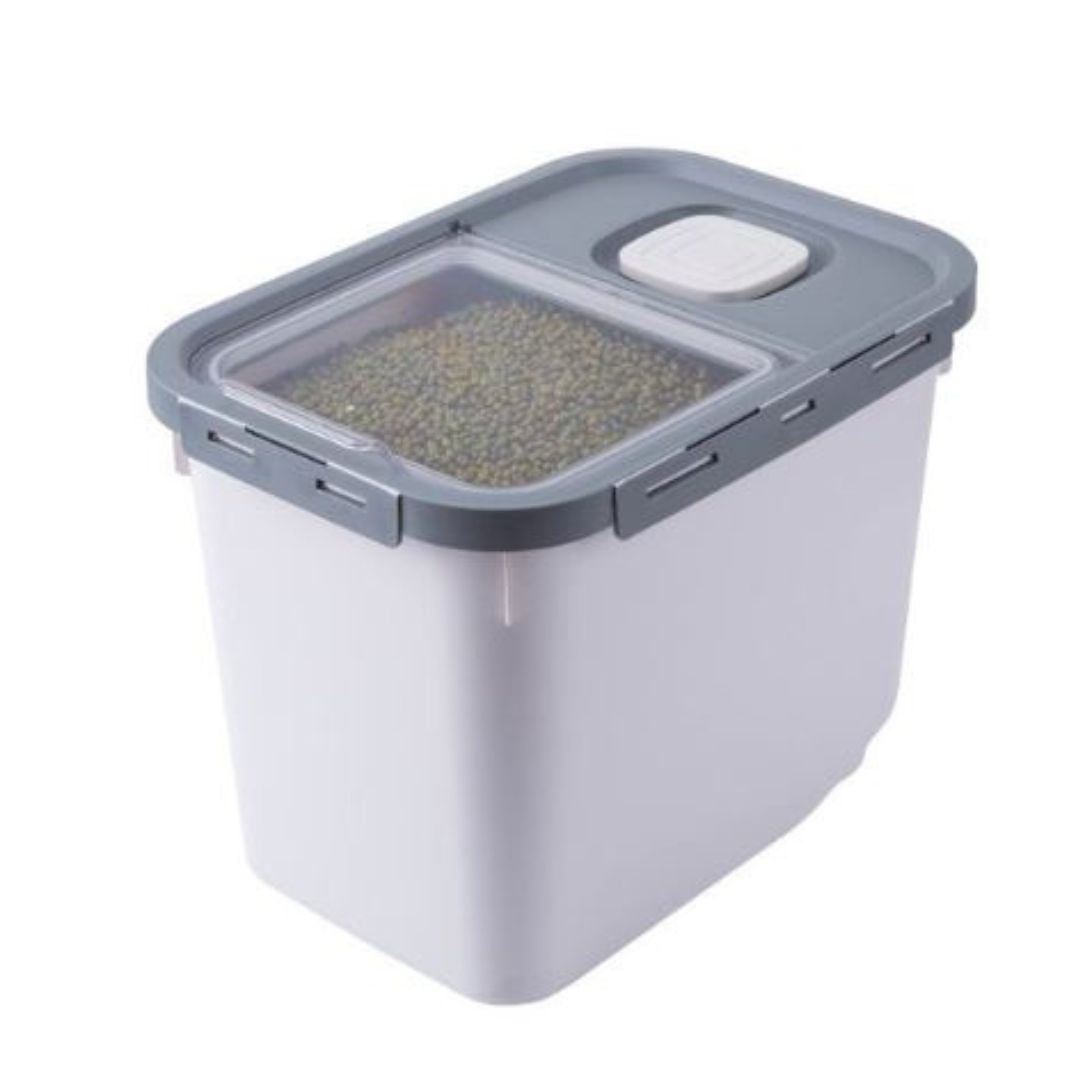 CONTENEDOR DE COMIDA HERMETICO PARA MASCOTAS GRIS - 1