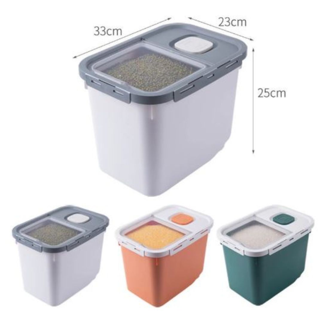 CONTENEDOR DE COMIDA HERMETICO PARA MASCOTAS GRIS - 2