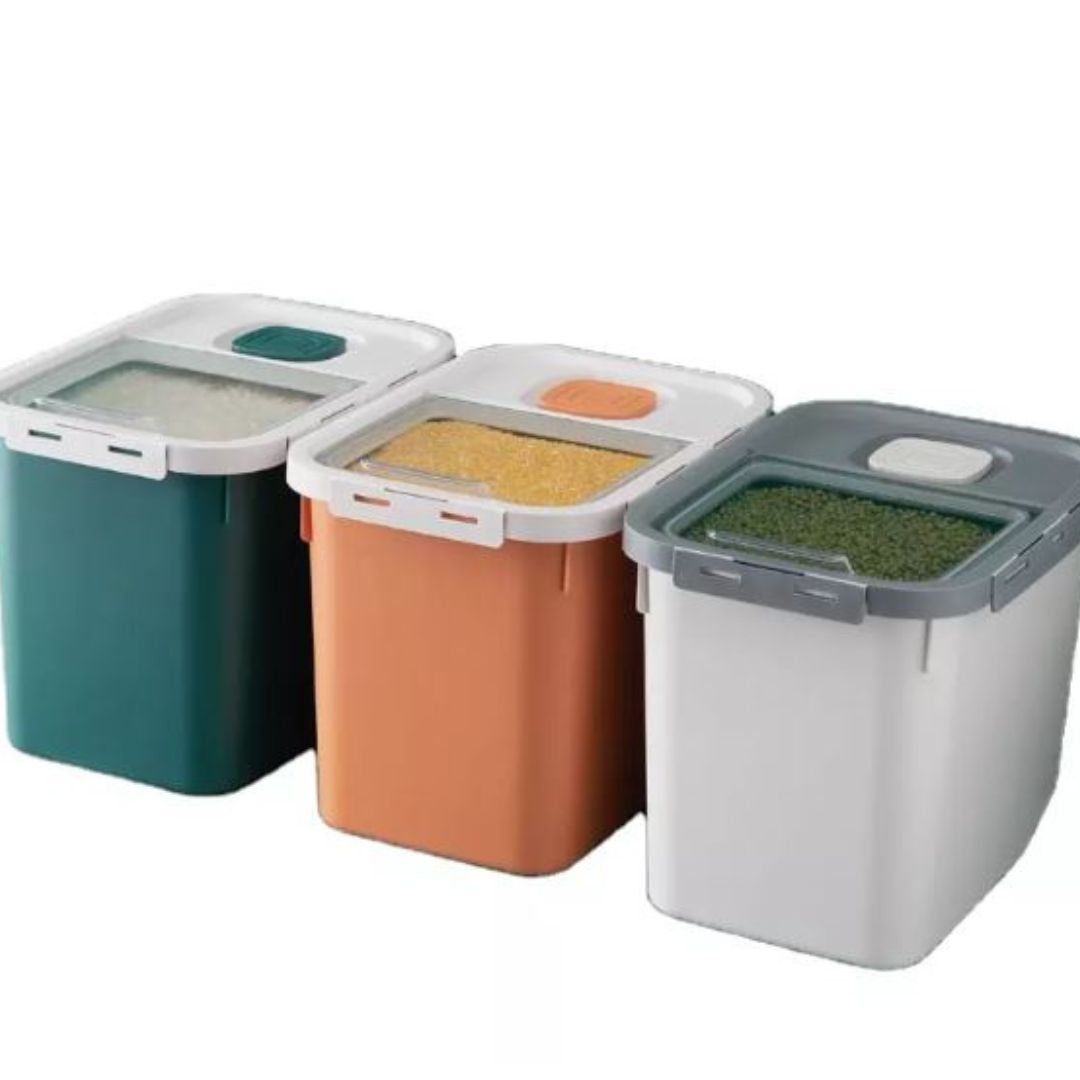 CONTENEDOR DE COMIDA HERMETICO PARA MASCOTAS GRIS - 3