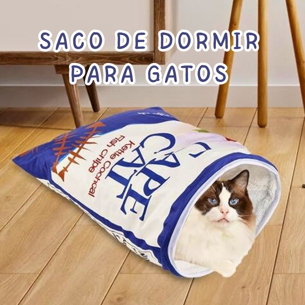 SACO DE DORMIR PARA GATOS CON FORMA DE CHIPS MODELO 3 - 1