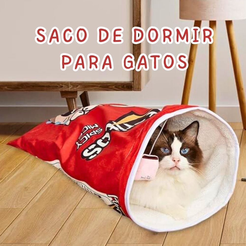 SACO DE DORMIR PARA GATOS CON FORMA DE CHIPS MODELO 3 - 1