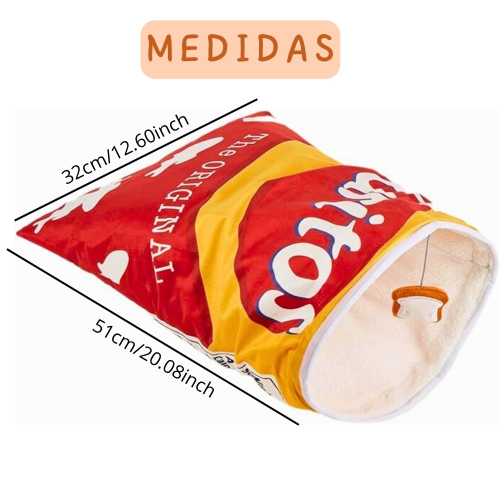SACO DE DORMIR PARA GATOS CON FORMA DE CHIPS MODELO 3 - 2