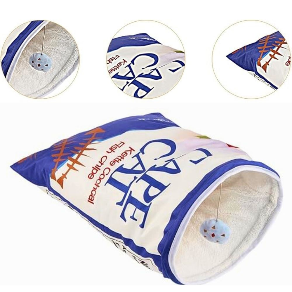 SACO DE DORMIR PARA GATOS CON FORMA DE CHIPS MODELO 3 - 3
