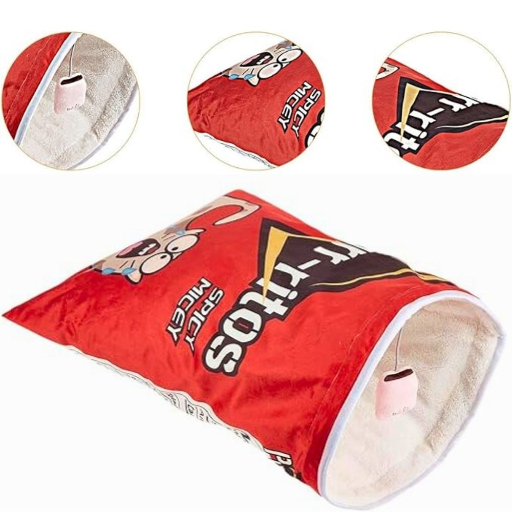 SACO DE DORMIR PARA GATOS CON FORMA DE CHIPS MODELO 3 - 3