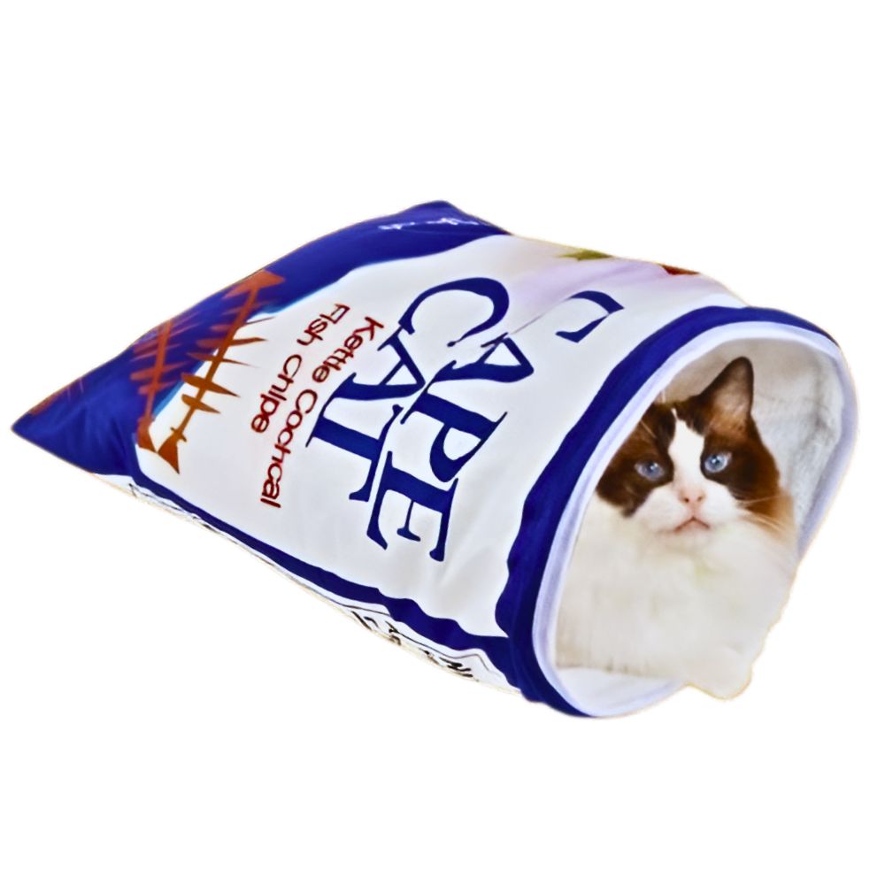 SACO DE DORMIR PARA GATOS CON FORMA DE CHIPS MODELO 3 - 4