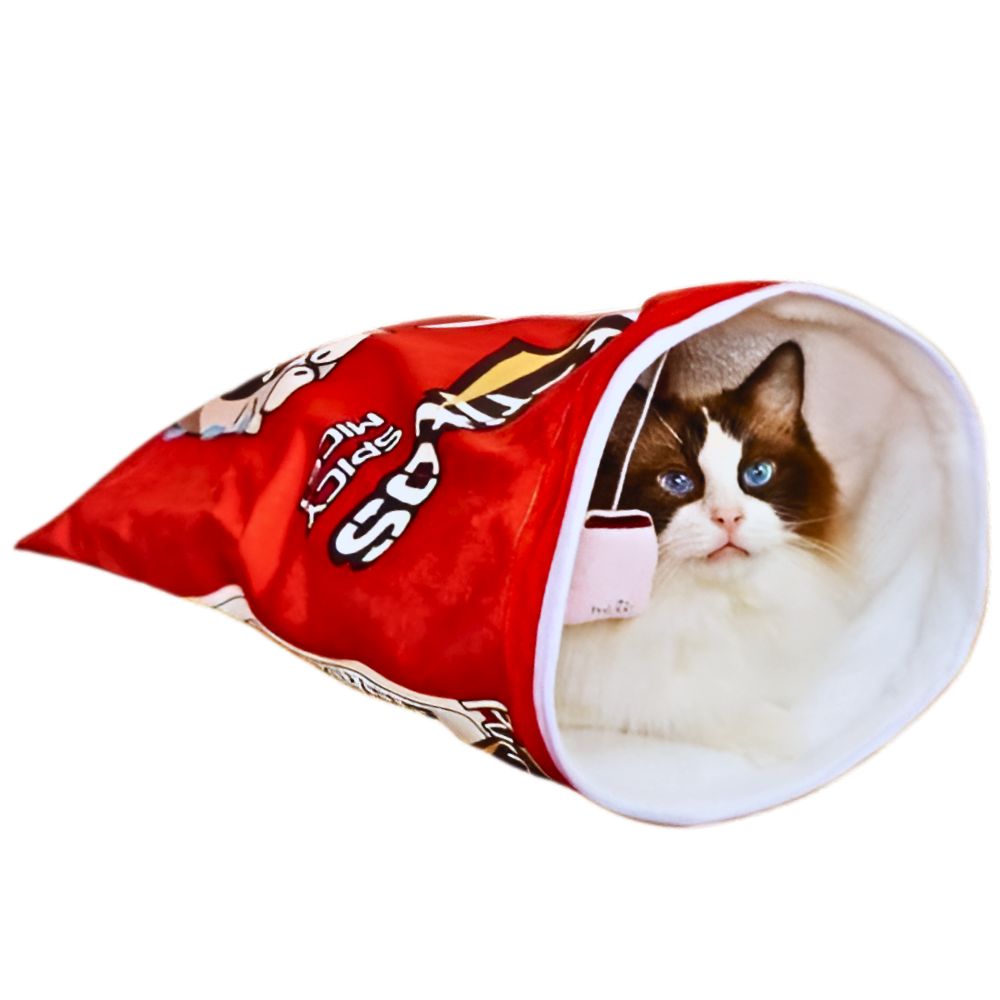 SACO DE DORMIR PARA GATOS CON FORMA DE CHIPS MODELO 3 - 4