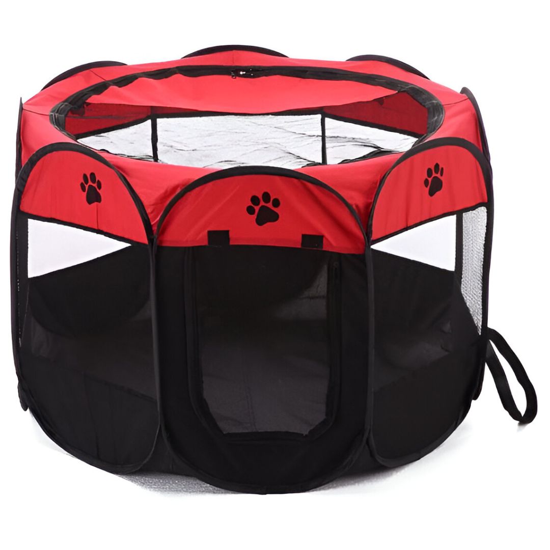 CORRAL PLEGABLE XXL PARA MASCOTAS MARRÓN - 1