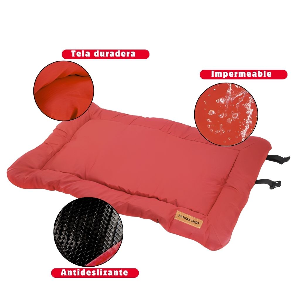 COLCHONETA VIAJERA IMPERMEABLE PATITAS SHOP PARA MASCOTAS - 4