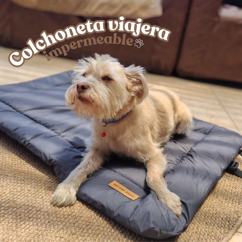COLCHONETA VIAJERA IMPERMEABLE PATITAS SHOP PARA MASCOTAS - 8