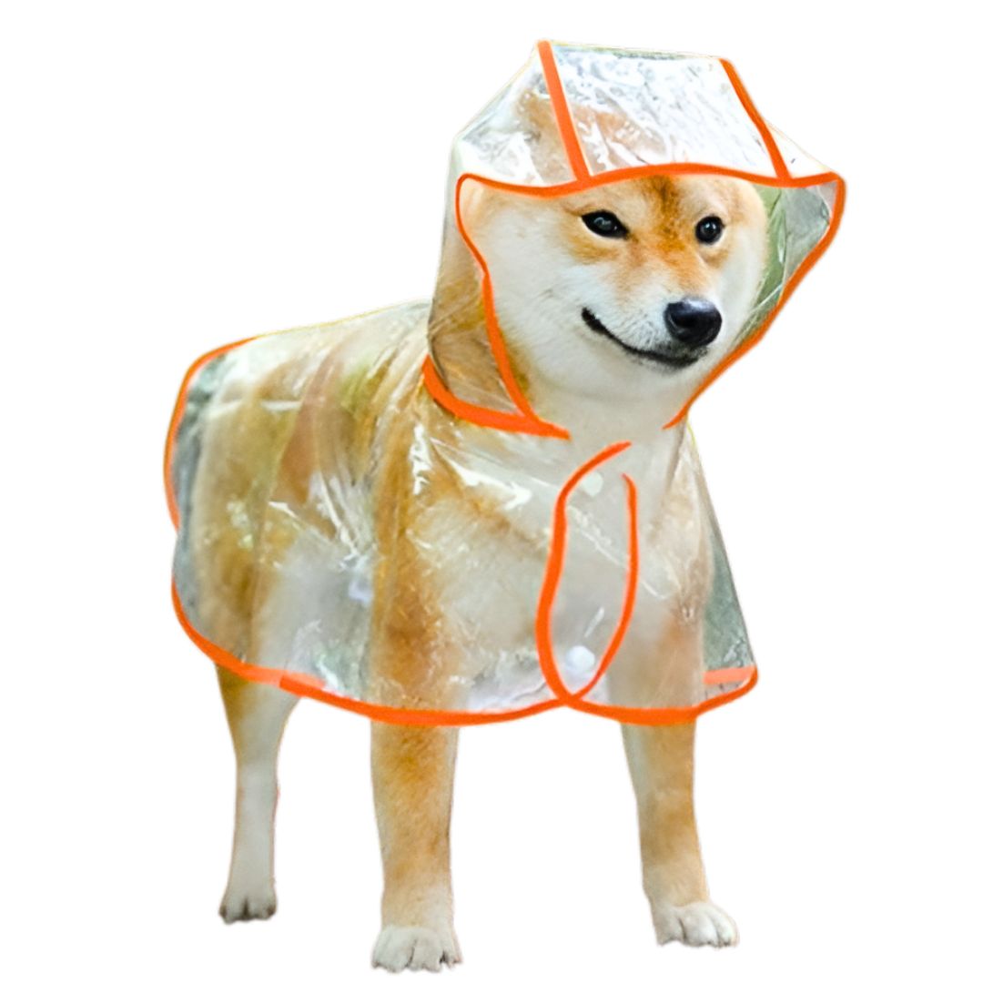 CAPA IMPERMEABLE DE LLUVIA PARA MASCOTAS TALLA 2 - 3