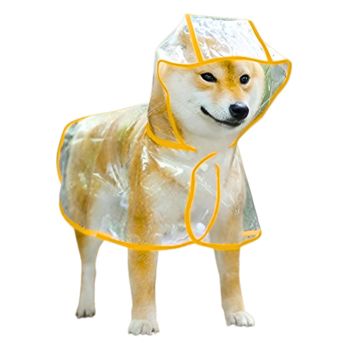 CAPA IMPERMEABLE DE LLUVIA PARA MASCOTAS TALLA 4 - 1
