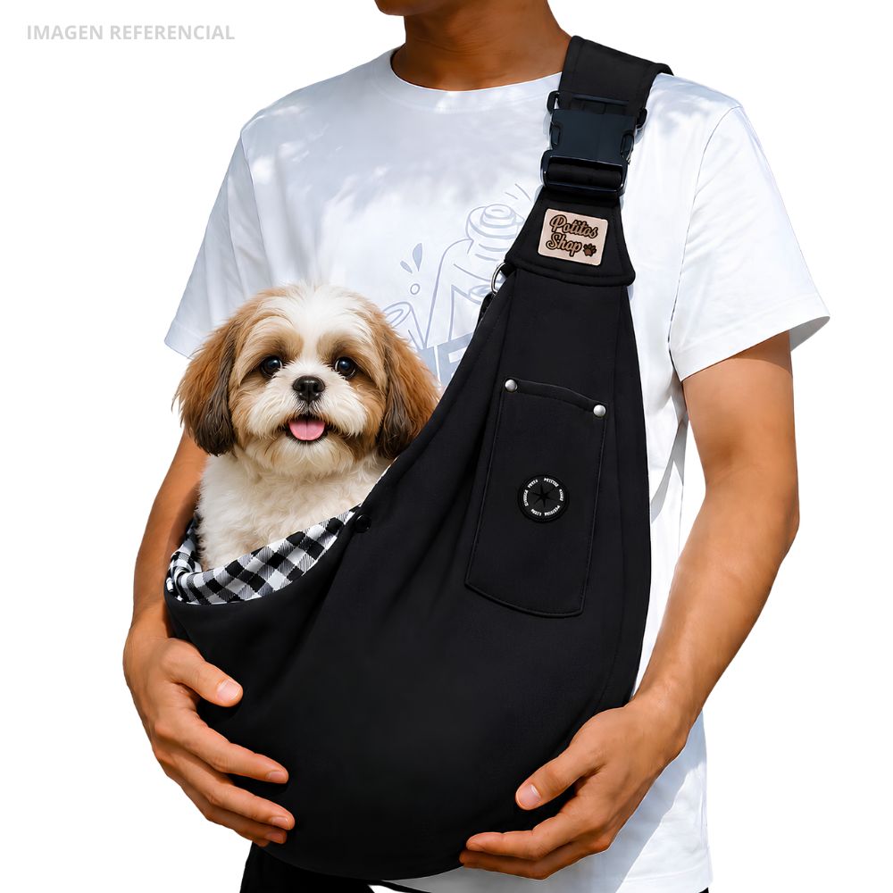 BOLSO Regulable Transportador para Mascotas Pequeñas y Medianas AZUL - 6