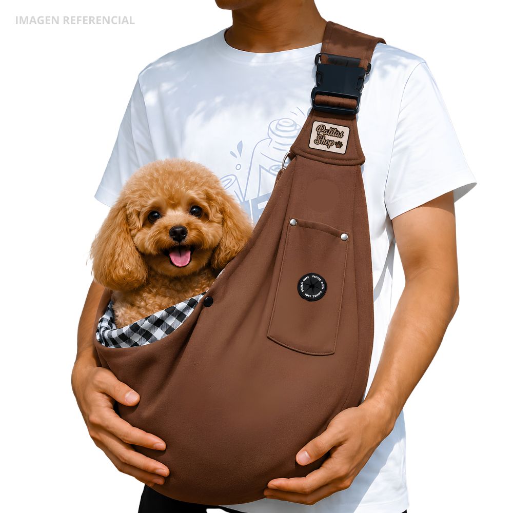 BOLSO Regulable Transportador para Mascotas Pequeñas y Medianas AZUL - 7