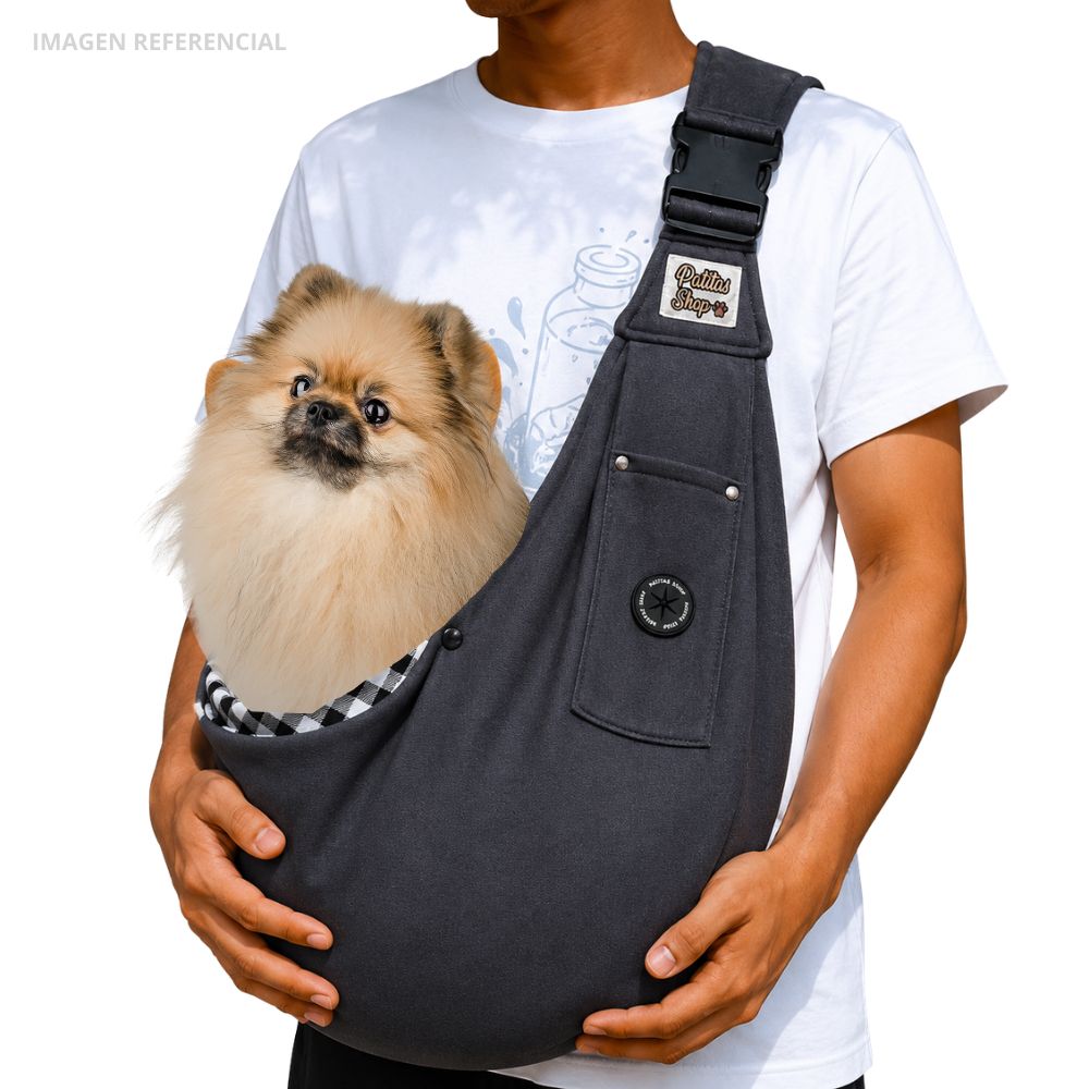 BOLSO Regulable Transportador para Mascotas Pequeñas y Medianas AZUL - 8