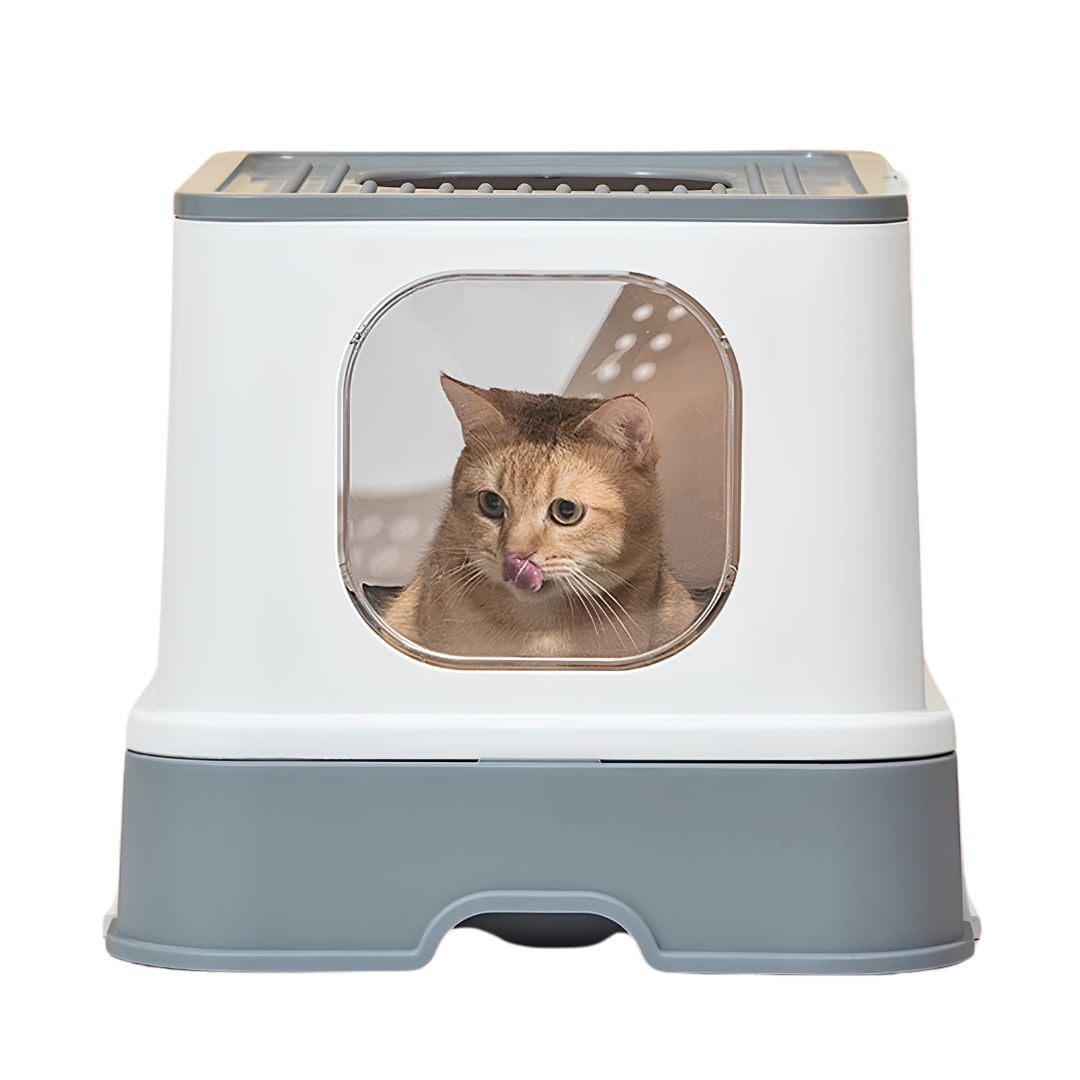 ARENERO BOX PLEGABLE XL PARA GATOS GRIS - 7