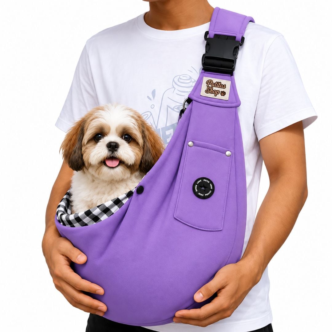 BOLSO REGULABLE TRANSPORTADOR PARA MASCOTAS PEQUEÑAS Y MEDIANAS - 1
