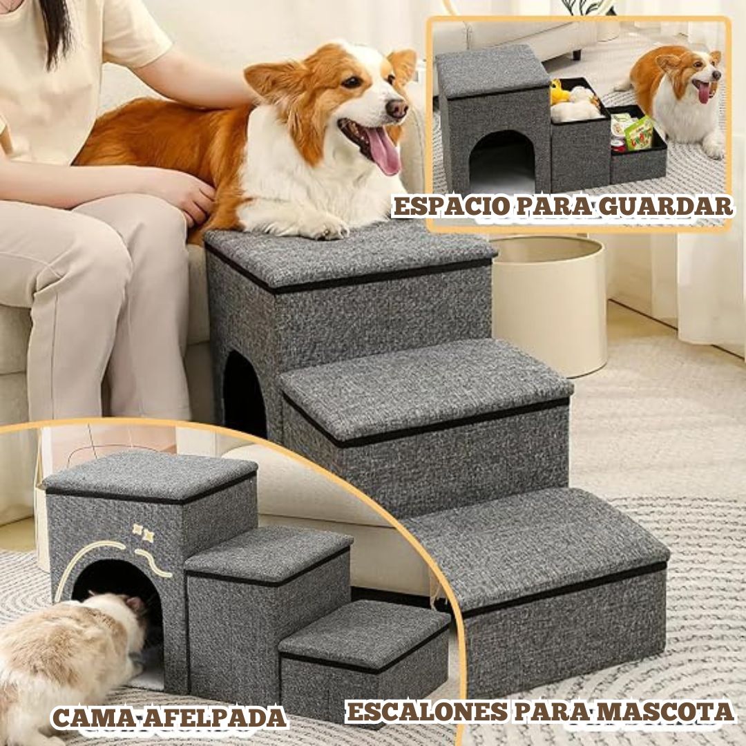 ESCALERA SUAVE PARA MASCOTAS DE HASTA 60KG - 2