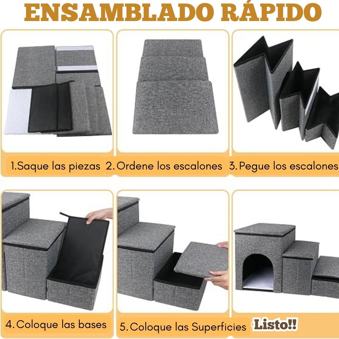ESCALERA SUAVE PARA MASCOTAS DE HASTA 60KG - 6