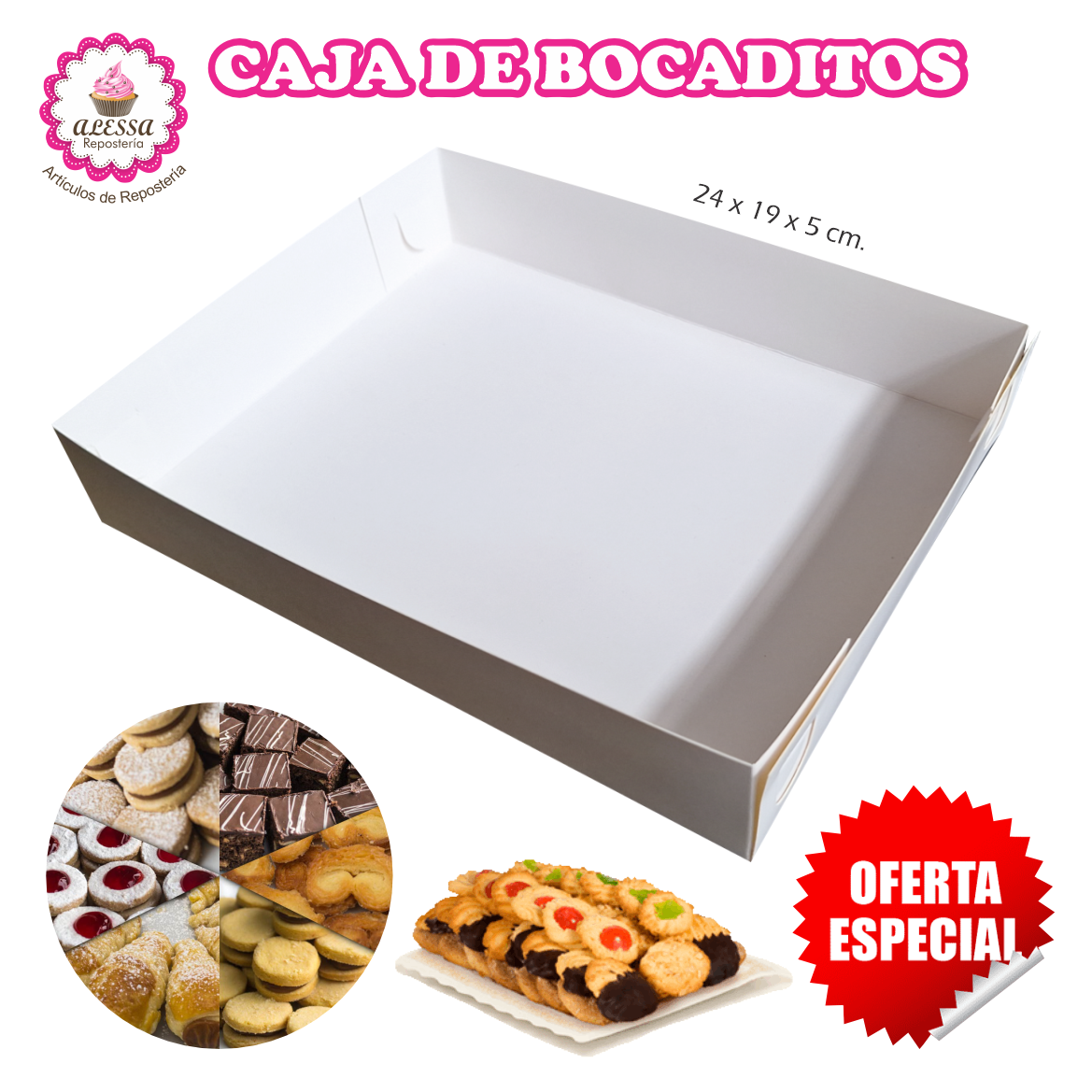 100 CAJAS DE BOCADITOS SIN TAPA PARA REPOSTERIA - 4