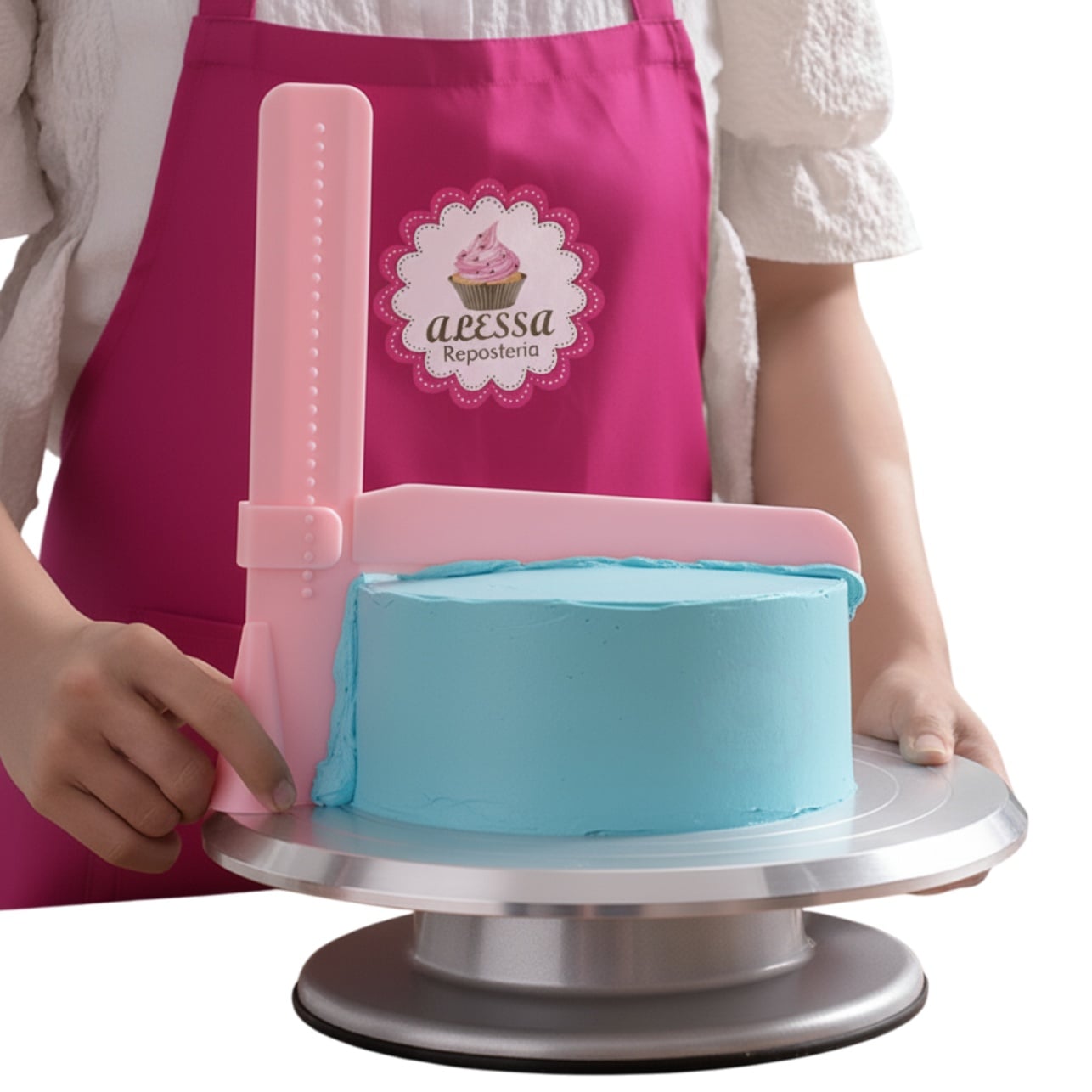 ALISADOR NIVELADOR AJUSTABLE EN L PARA TORTA REPOSTERÍA - 1