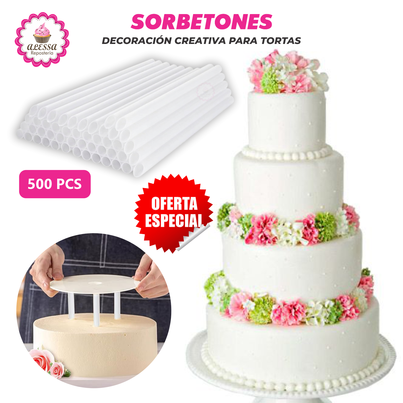 500 SORBETONES MULTIUSOS DECORATIVO PARA REPOSTERIA - 1