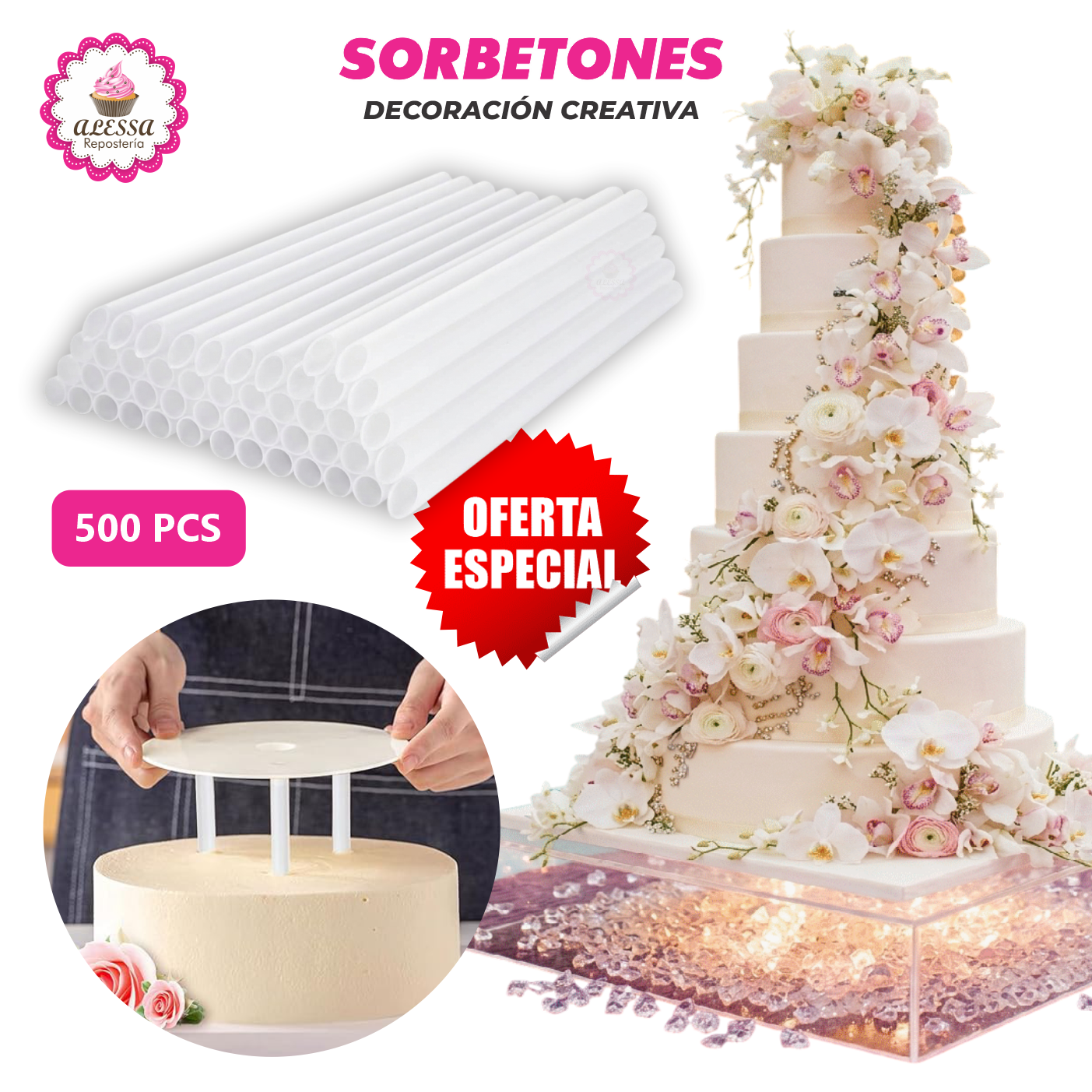 500 SORBETONES MULTIUSOS DECORATIVO PARA REPOSTERIA - 3