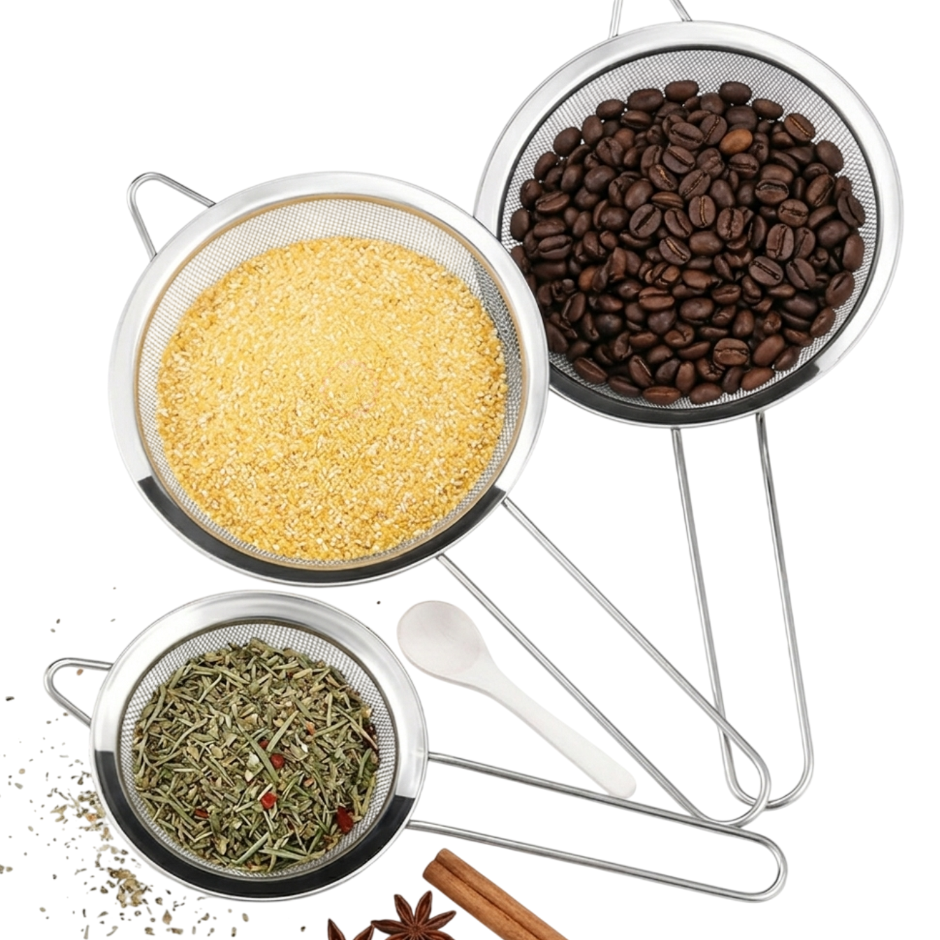 PACK DE 3 CERNIDORES DE ACERO INÓXIDABLE PARA REPOSTERÍA - 5