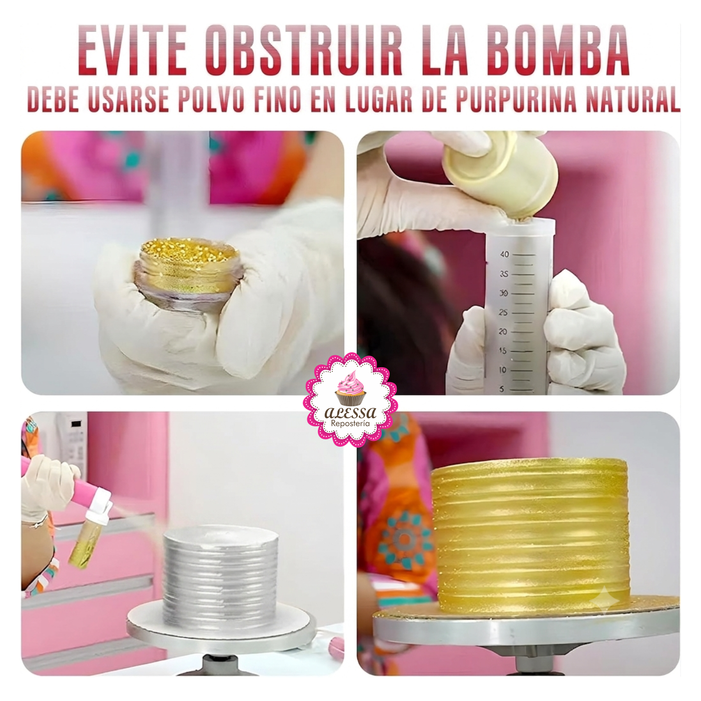 AEROGRAFO PULVERIZADOR MANUAL PREMIUM PARA DECORAR PASTELES PARA REPOSTERIA - 5