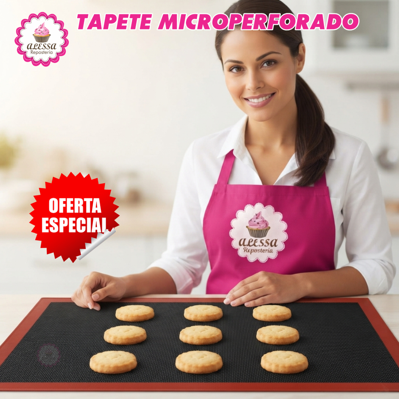 SILPAT TAPETE MICROPERFORADO DE 60 X 40 CM. PARA REPOSTERÍA COCINA - 2