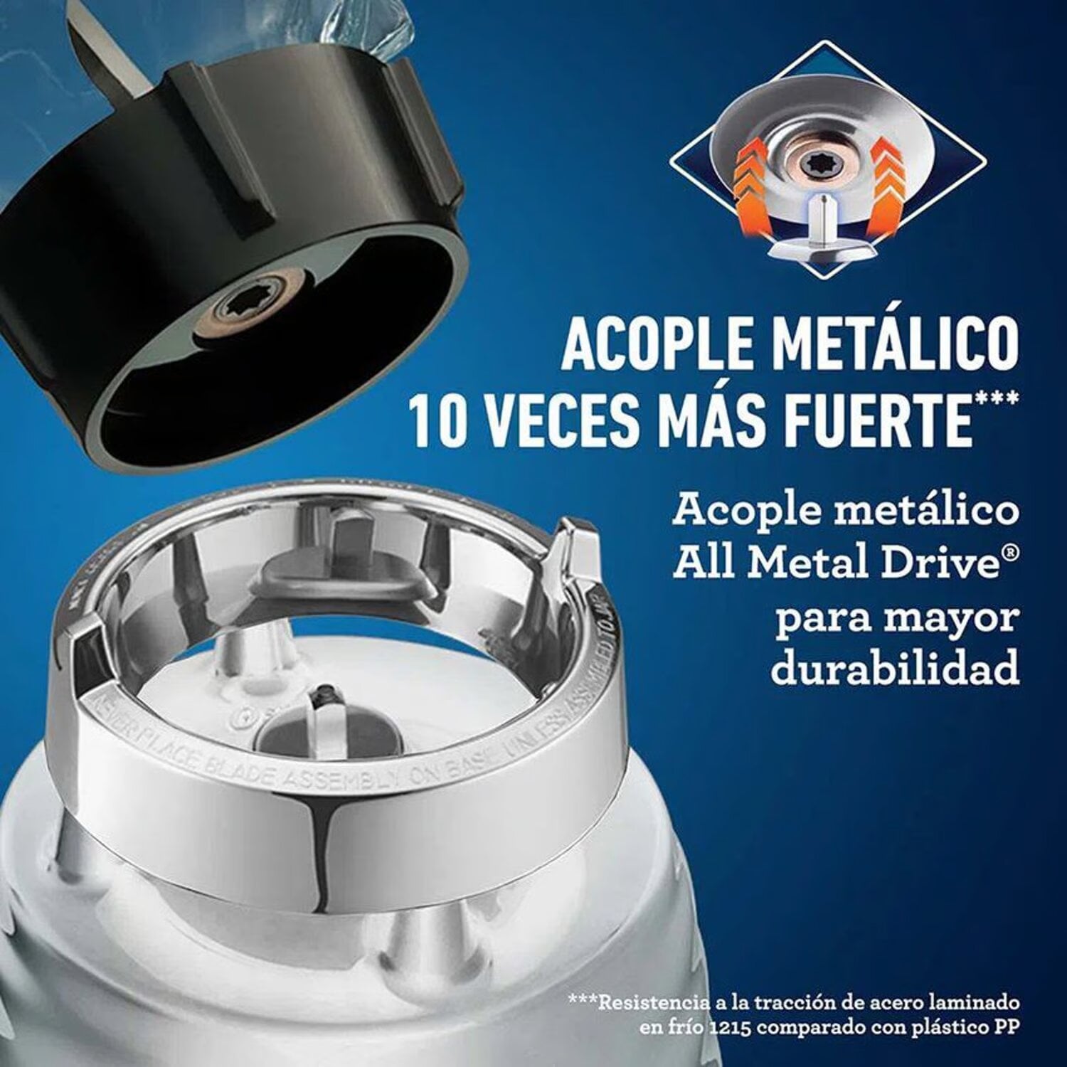 LICUADORA CLÁSICA OSTER 3 VELOCIDADES CON PERILLA ERGONÓMICA - 3