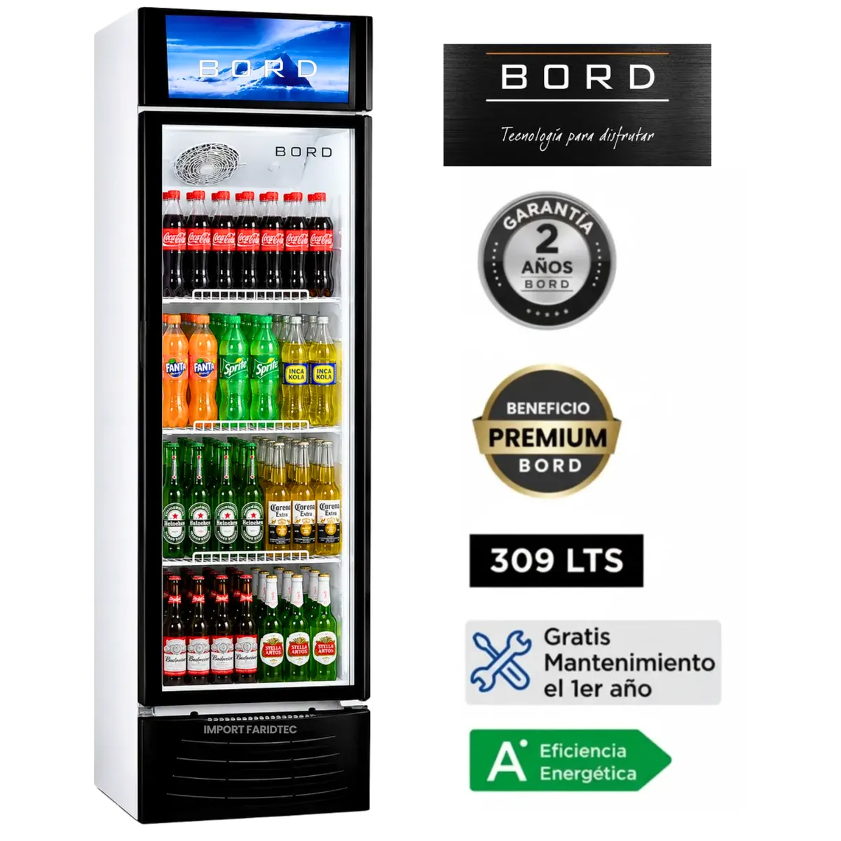 VISICOOLER BORD EX309-M EXHIBIDORA 309 LITROS - 1