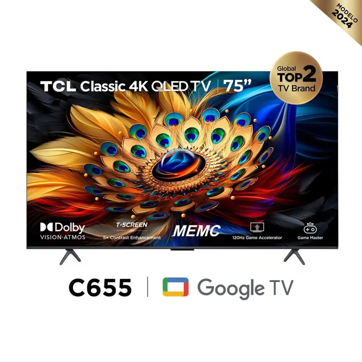 TELEVISOR QLED 4K ULTRA HD 75 75C655 GOOGLE TV - 5