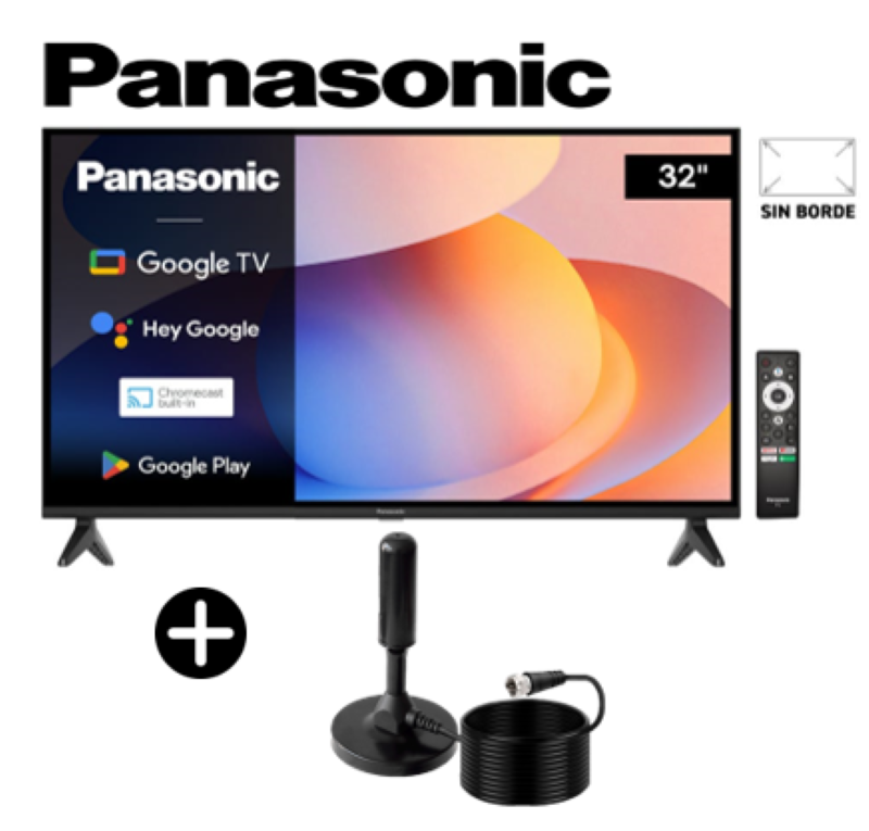 TELEVISOR PANASONIC SMART TV 32 LED HD TC-32NS600P + ANTENA DIGITAL - 1