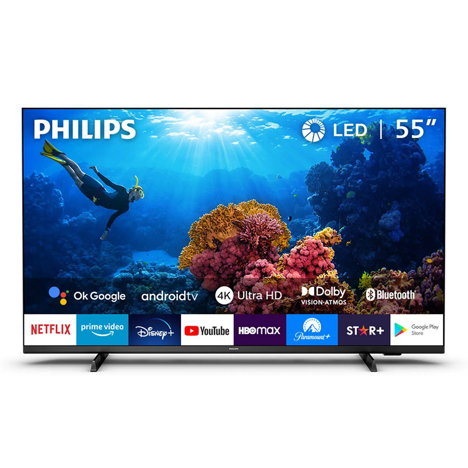 TELEVISOR PHILIPS LED 55 UHD 4K SMART TV 55PUD7406 - 1