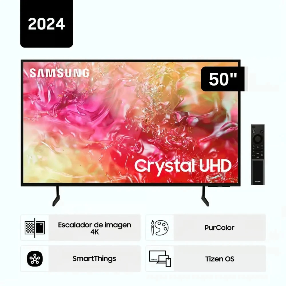 TV 50 Samsung Crystal UHD 50DU7000 2024 smart
