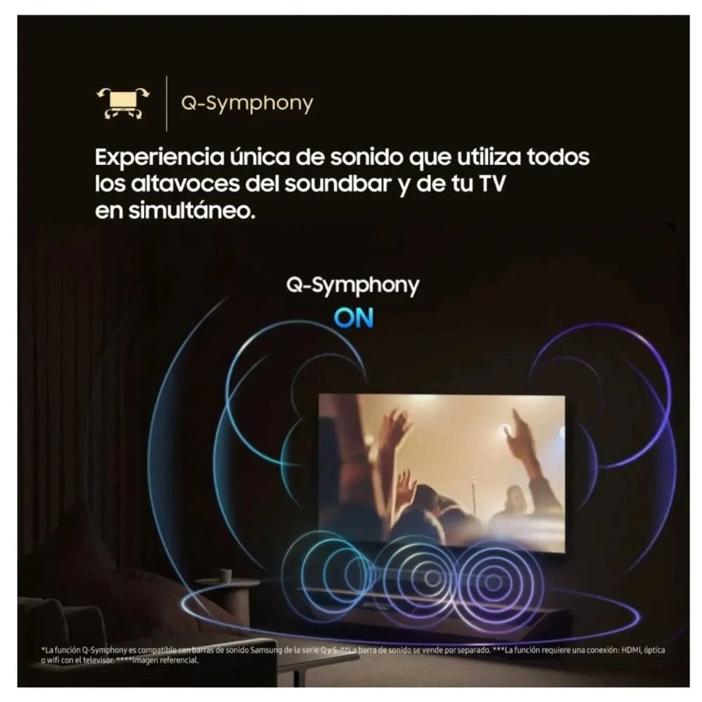 TELEVISOR SAMSUNG 65' SMART CRYSTAL UHD 4K 65U8000FG 2025 + EQUIPO DE SONIDO SAMSUNG MX-T40 - 4