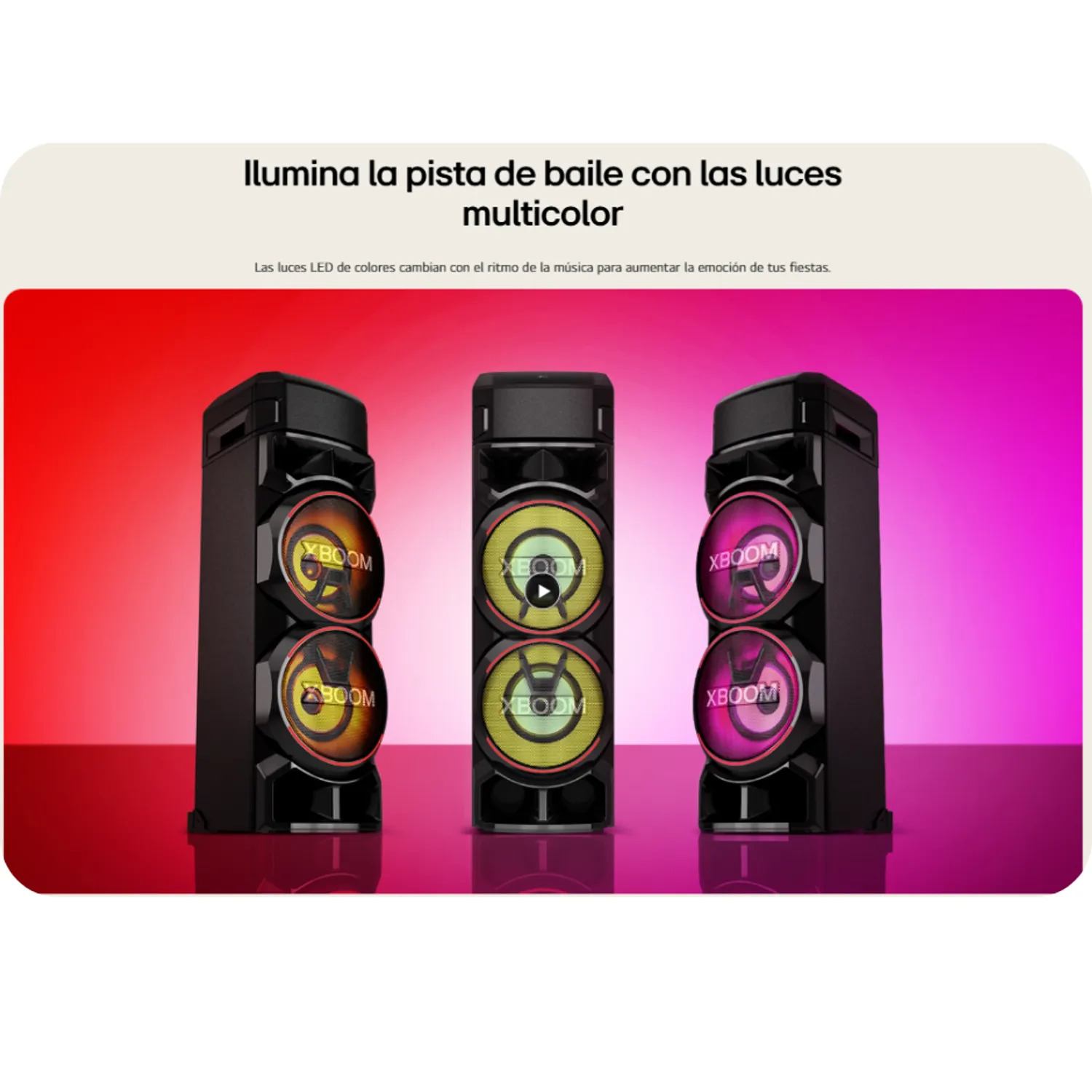 PARLANTE BLUETOOTH LG XBOOM RNC9 - ALTAVOZ IDEAL PARA FIESTAS Y KARAOKE - 2