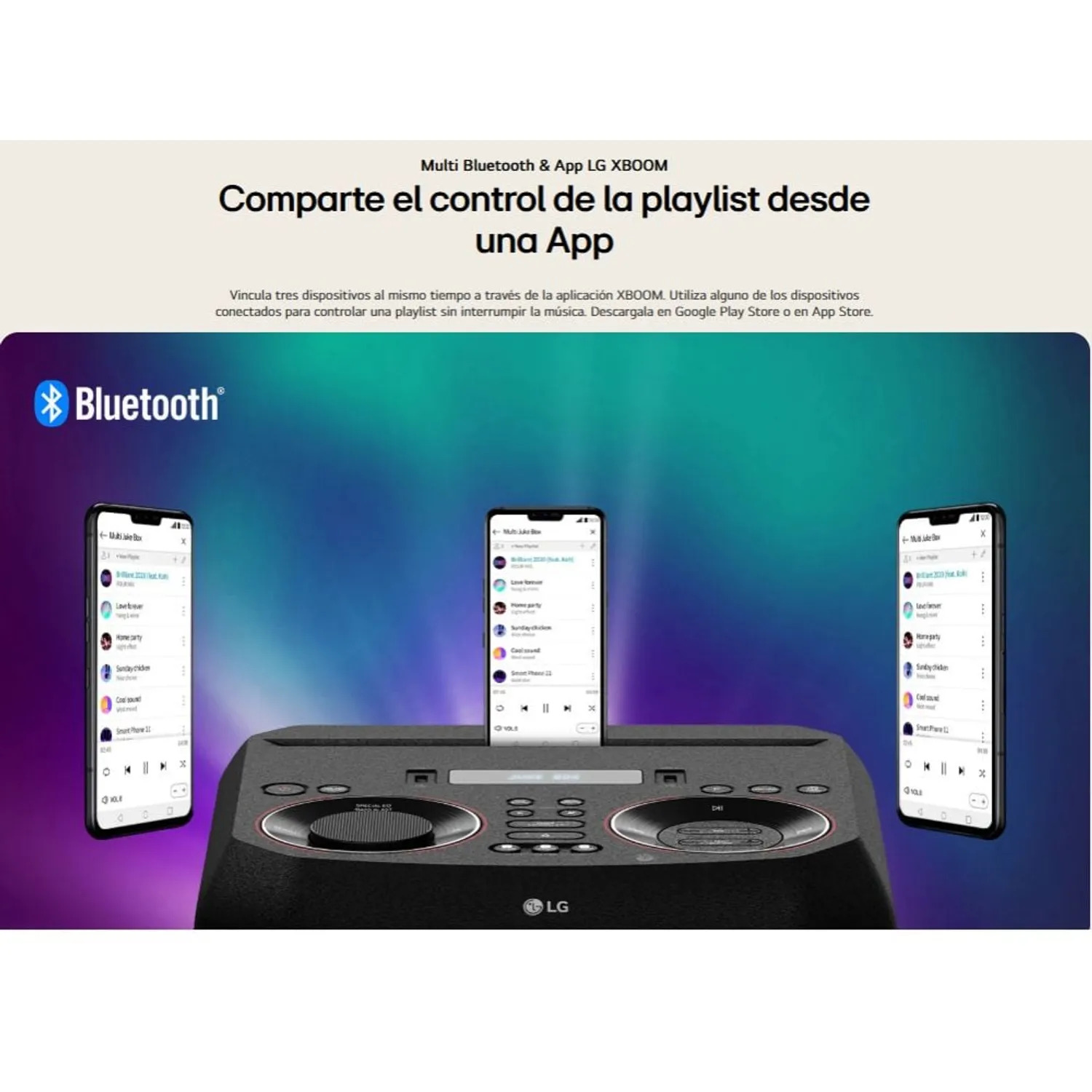 PARLANTE BLUETOOTH LG XBOOM RNC9 - ALTAVOZ IDEAL PARA FIESTAS Y KARAOKE - 7