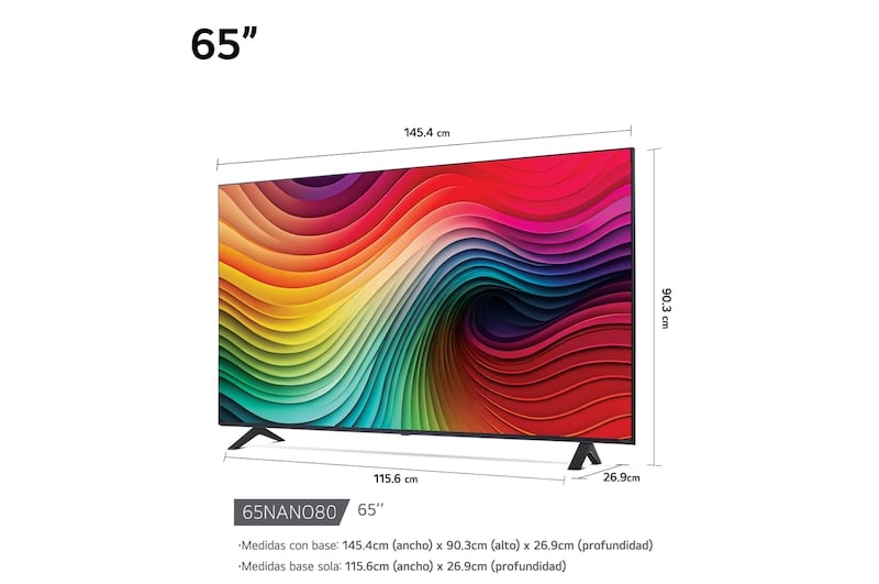 TELEVISOR 65' LG NANOCELL 4K THINQ AI 65NANO80TSA (2024) - 2